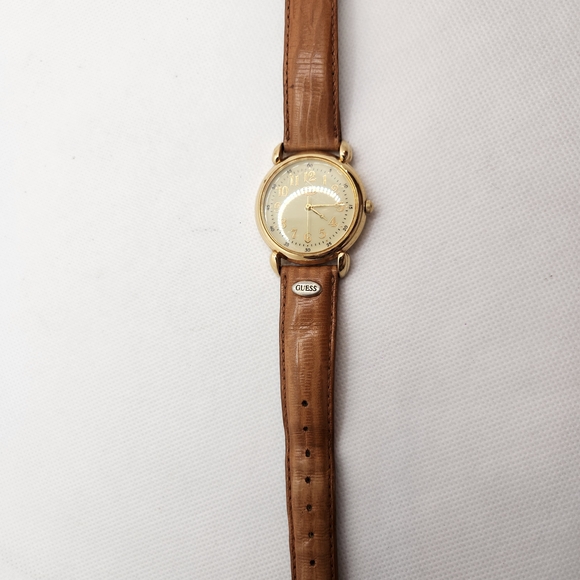Guess Gold and Brown Watch - Picture 1 of 4